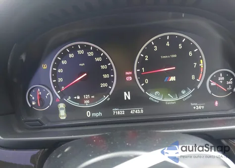 2015 BMW M5 from USA, damaged, VIN WBSFV9C57FD595401